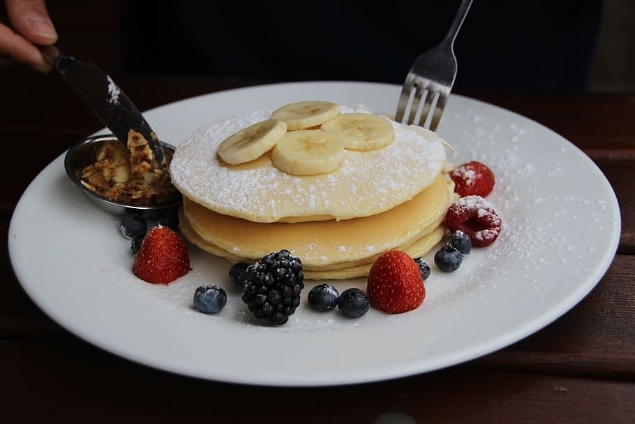 Hot Cakes de Avena y Plátano