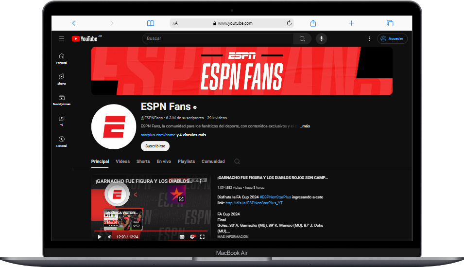 ESPN youtube