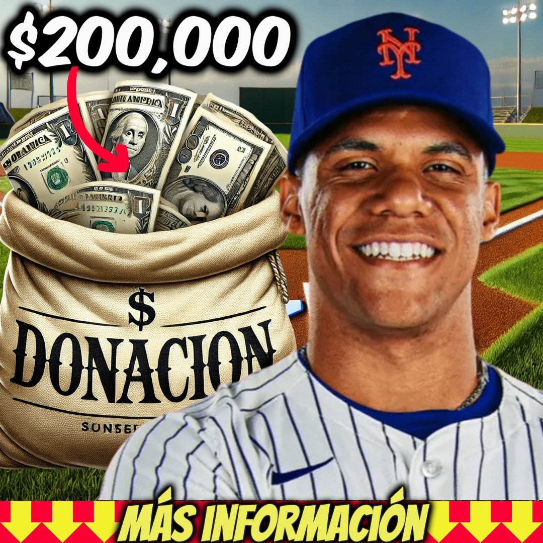 Juan Soto dona $200,000 a República Dominicana: ¡Un gesto de grandeza que representa solo un 0.02% de su contrato millonario!